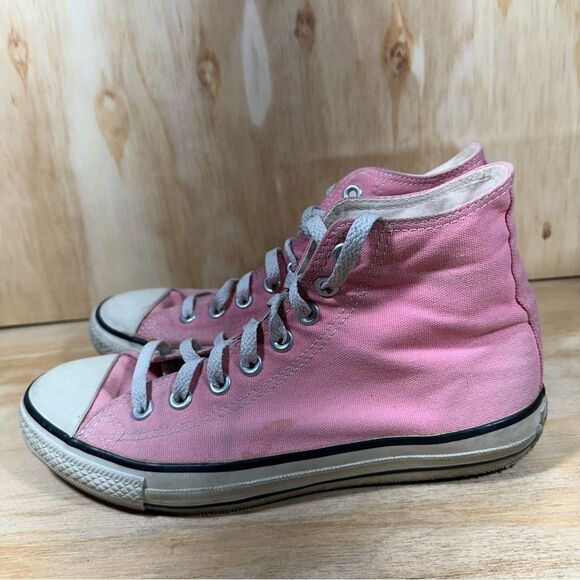 Converse Pink High Top Shoes Women’s Size 10 - Picture 12 of 12